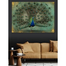 Tavus Kuşu Gösterisi Dekoratif Tablo