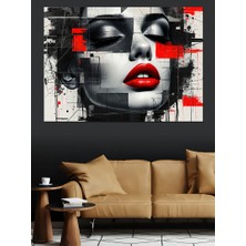 Soyut Yüz Dekoratif Tablo