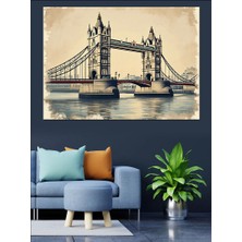 Londra Tower Köprüsü Dekoratif Tablo