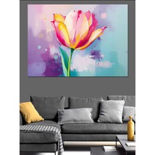 Sulu Boya Lale Dekoratif Tablo