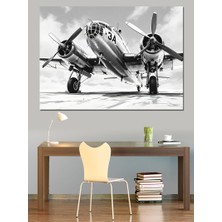 Klasik Savaş Uçağı Dekoratif Tablo