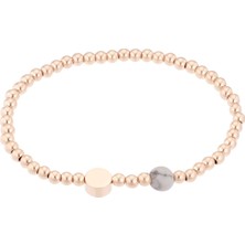 Zamansız Roze Renk Tonlarında Esnek Manyetik Bileklik