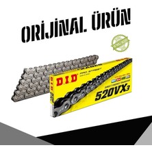 Dıd Honda XL750 Transalp (2022-2024) 520-126 X-Ringli Zincir (Çelik Renk)