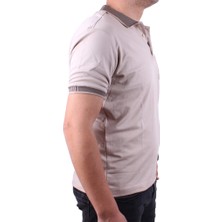 Twister Jeans Twister 2304 Bej Günlük Kısa Kol Normal Kesim Pamuklu Polo Yaka Erkek Tişört