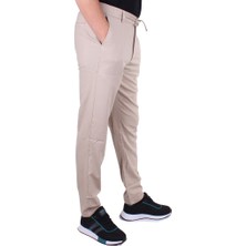 Dagoster DMG23-619712 Bej Normal Bel Düz Paça Jogger Erkek  Pantolon