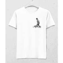 Hena Atatürk Baskılı Özel Tasarım T-Shirt  Beyaz %100 Pamuklu