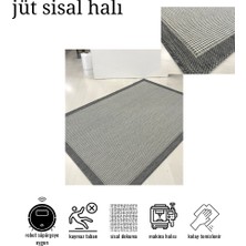 Reform Halı Jüt Sisal Gri Makine Halısı 9213
