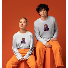 Uzunkollu Unisex Sweatshirt Baskılı