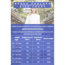 Pantulux Genç Kız/çocuk Şifon Uzun Tesettür ELBISE-ELB-2035
