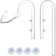 Aquapro Lilly Glass Pipe 16MM Dış Filtre Cam Emiş Basış