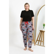 Akbeniz Kadın Pamuklu Büyük Beden Alt Pijama 27557 Somon