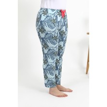 Akbeniz Kadın Pamuklu Büyük Beden Alt Pijama 27558 Mavi