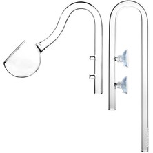 Aquapro Poppy Glass Pipe 12MM Dış Filtre Cam Emiş Basış