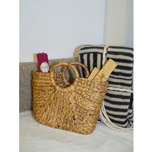 Badehome Decoration Doğal Hasır Sepet Çanta