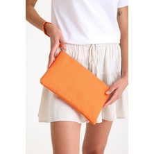 Simfa Premium Kadın Renkli Astarlı Fermuarlı Clutch El Çantası Portföy
