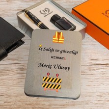 Iş Sağlıgı ve Güvenliği Uzmanlarına Özel  Tasarım Kutulu Siyah Gold Dolma Kalem Hediye