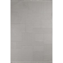 Çam Halı Molde 9203 Açık Gri Koridor Halısı Kesme Yolluk Mutfak Halısı Modern Salon halısı