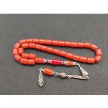 İskeçe Tesbih Şevket Alkan Usta Eseri 925 Ayar Gümüş Nakkaş Bakalit Sertifikalı 7371