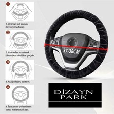 Dizayn Park Saks Mavi Taşlı Direksiyon Kılıfı