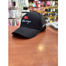 Salar Ticaret Çocuk Siyah Renk Türkiye Nakışlı Şapka