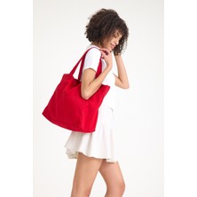 Simfa Premium Kadın Renkli Plaj Çantası / Omuz Çantası / Günlük Çanta (4 Cepli)