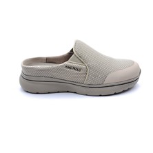 King Paolo K1211 Memory Foam Anatomik Burnu Kapalı Bej Erkek Sabo Terlik