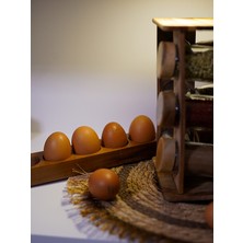 Badehome Decoration Doğal Akasya Long Yumurtalık 6 Gözlü