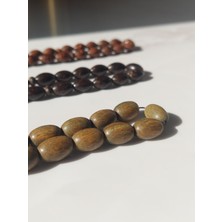 Sancaktar Tesbihçilik Pelesenk Tesbih - Kapsül Kesim Taneler (8x12 mm), Sıralı Dizi Püskül, Şık ve Zarif Tasarım