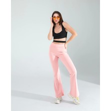 Pembe Ispanyol Paça Tayt