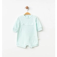 Eslenza Organik Bebek Barbatöz Tulum - Bebe Mavi