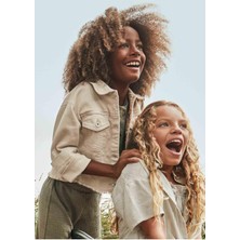 Mayoral Yazlık Kız Çocuk Gabardin Ceket - Bej