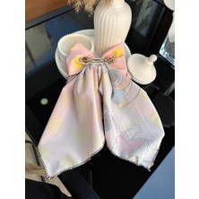 Sp Accessories Pembe Çok Renkli Klipsli Kurdele Fiyonk Toka
