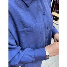 Nuss Cep Detaylı Pantolonlu Takım Indigo 1046