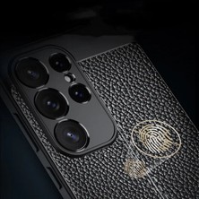 Koso Samsung S21 Siyah Suni Deri Focus Telefon Kılıfı