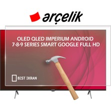 Best Ekran Arçelik 50 Inç 127 Ekran 7-8-9 serisi 4k Qled Oled uhd imperium android google Smart Tv Ekran Koruyucu Paneli