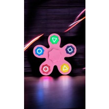 Vaiflagy Store Squid Game Çarkı ve Gonggi 5 Taş Oyunu (2'si 1 Arada) - Pembe