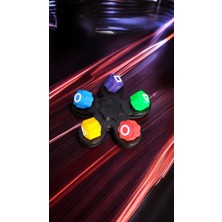 Vaiflagy Store Squid Game Çarkı ve Gonggi 5 Taş Oyunu (2'si 1 Arada) - Siyah