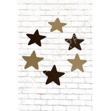 Rönesans 6'lı Eva Yıldız Doğum Günü Parti Duvar Süsü