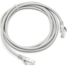 Rt-04 Cat6 Ethernet Kablosu 10 Metre Gri 1000 Mbps Veri Aktarım Hızı Internet Kablosu Modem