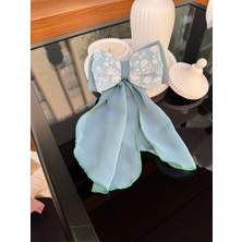 Sp Accessories Yeşil  Klipsli Kurdele Fiyonk Toka