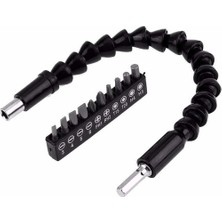 Ozcmax Matkap Ucu - Bükülebilir Oynar Vidalama Bits Uzatma Aparatı 30  cm - Komple Set
