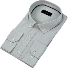 Erkek Büyük Beden Klasik Tek Cepli Uzun Kol Gömlek BGL-ST04342