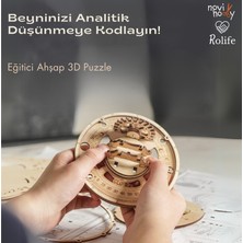 Novi Hobby Minyatür Dünya Küresi| Ahşap Dünya Küresi Maketi | 3D Puzzle