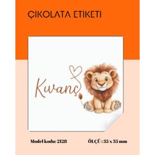 Yenidoğan Çikolata Etiketi 3,5 x 3,5 cm 70 Adet - BS2128