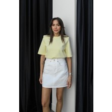 Havoş Sarı Rosa Vatkalı Tişört