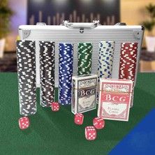 Wolawood Profesyonel Poker Seti – 300 Çipli, Metal Çantalı, 2 Deste Iskambil Kağıtlı, Zarlı, Özel Üretim Lüks Casino ve Texas Hold’em Oyun Takımı Vıp Seri