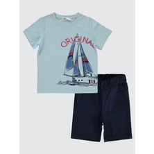 Civil Boys Erkek Çocuk Kaprili Takım 2-5 Yaş Buz Mavi