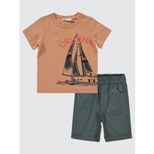 Civil Boys Erkek Çocuk Kaprili Takım 2-5 Yaş Kiremit