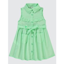 Civil Girls Kız Çocuk Elbise 2-5 Yaş Çağla Yeşili