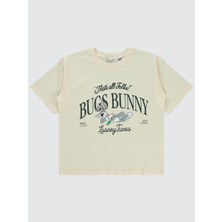 Bugs Bunny Kız Çocuk Tişört 10-13 Yaş Fildişi